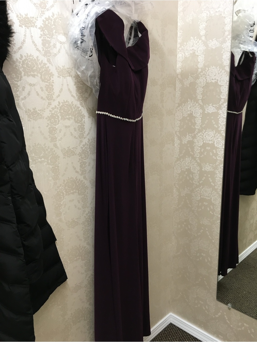 Formal Christina Wu Aubergine Maxi Dress